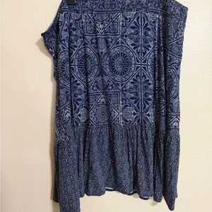 St. John's Bay Blue Patterned Women's Skirt